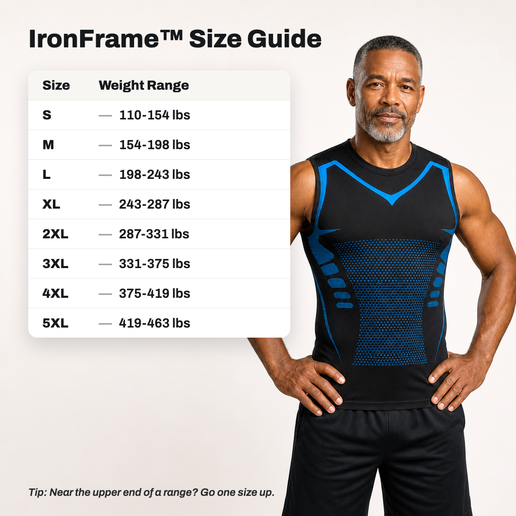 IronFrame size guide